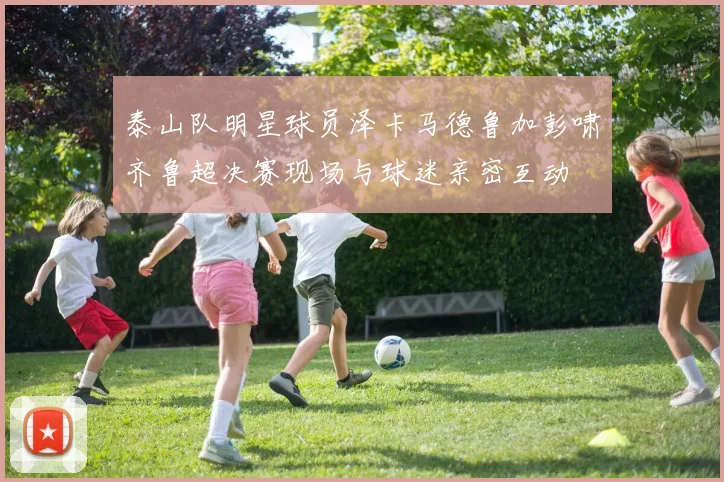泰山队明星球员泽卡马德鲁加彭啸齐鲁超决赛现场与球迷亲密互动